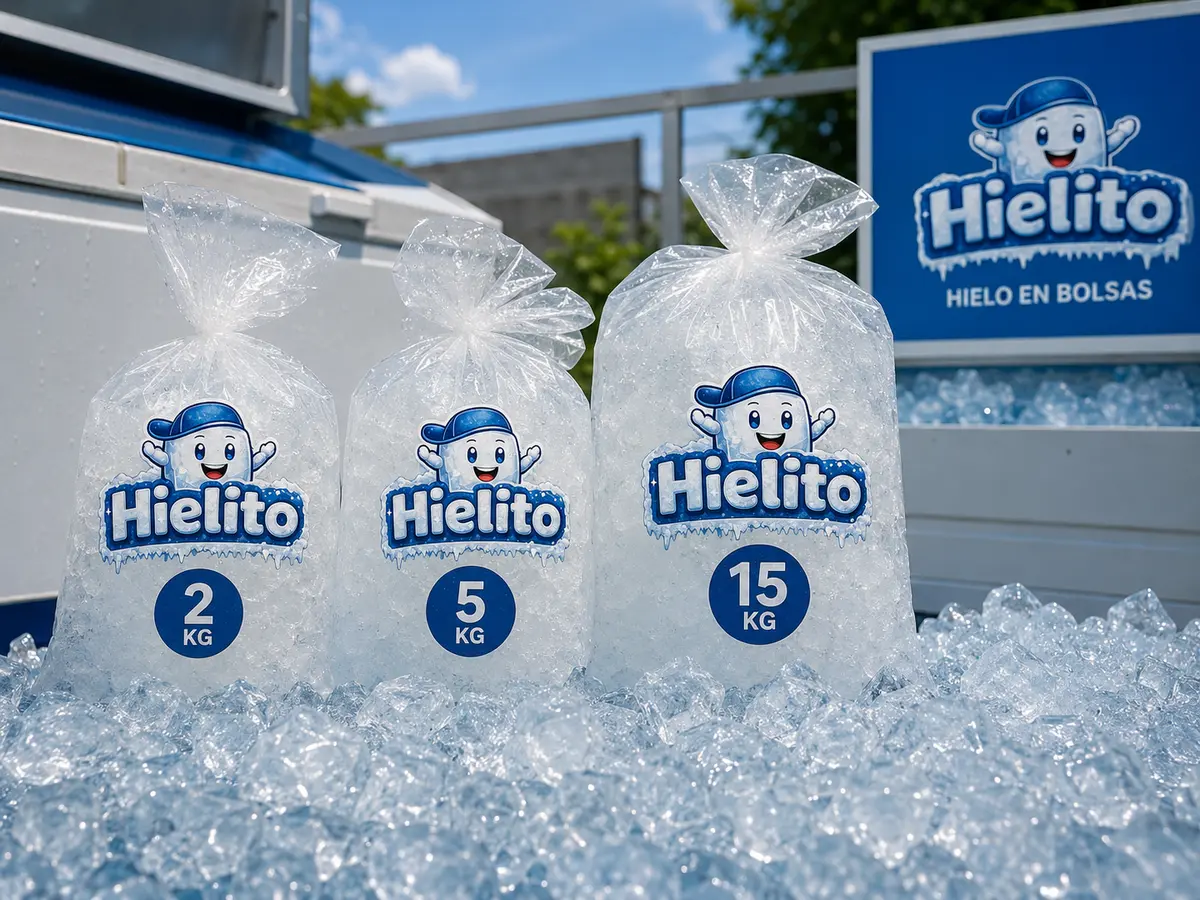 Bolsas de hielo Hielito listas para entregar